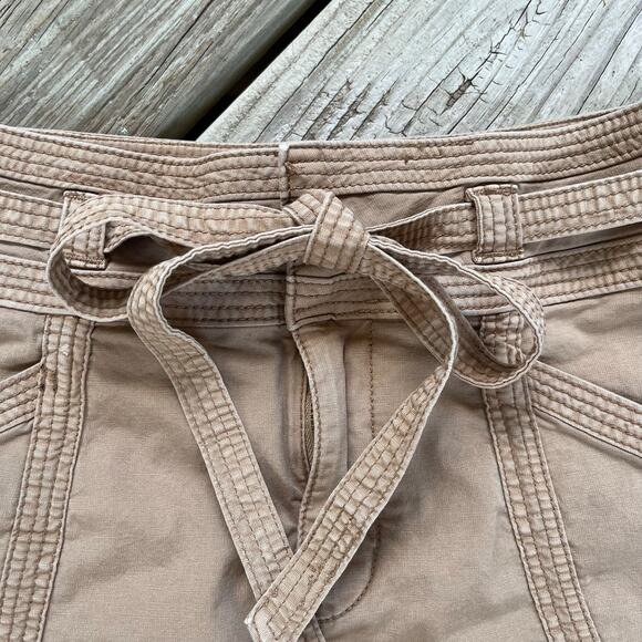 Anthropologie Pilcro Tan Belted Mini Skirt Size 0 - Picture 5 of 9